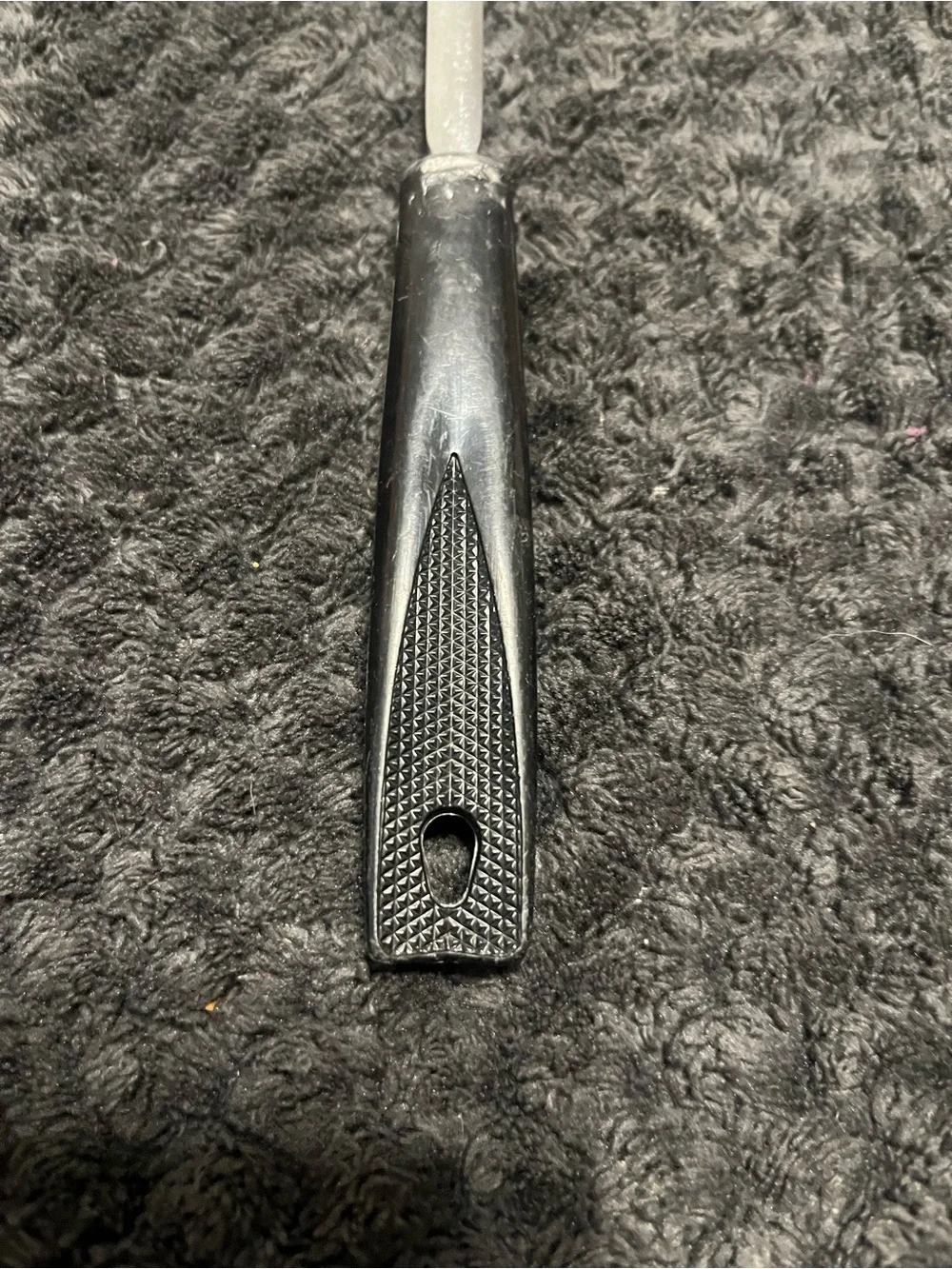 Ekco Kitchamajig Stainless Slotted Blender Whips Strainer Black Handle USA